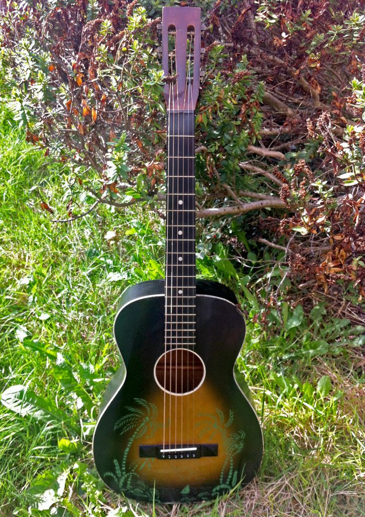 Total restore of Supertone s 1935 Stencyled Parlor Guitar.